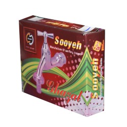 شیر شیلنگی کروم یک دوم سویه مدل غزال